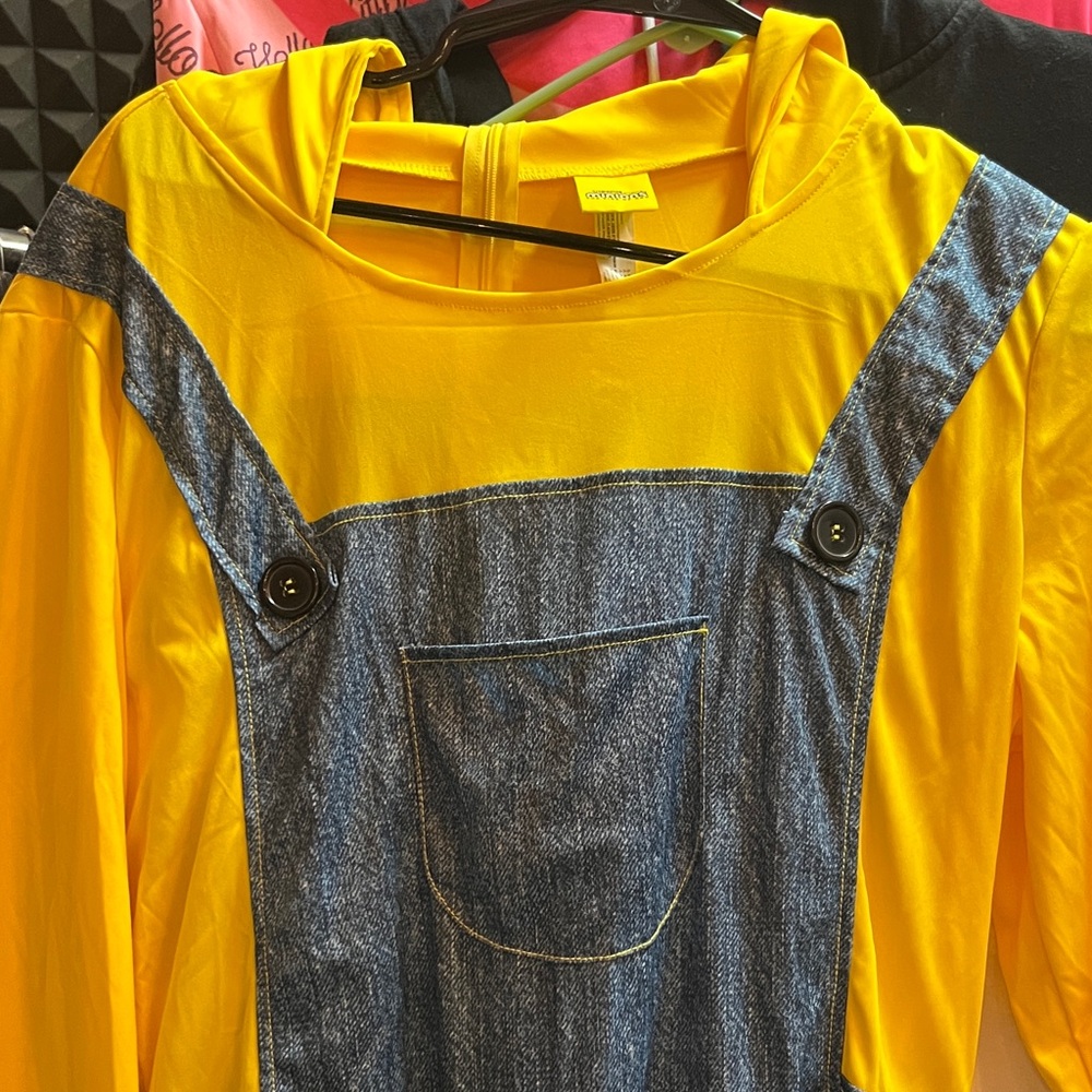 The Rise of Gru Minions Union Suit Hooded PJ's or Costume Adult Size